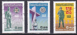 Finland, 1968, National Defence Forces 50th Anniv, Set, USED - Gebruikt