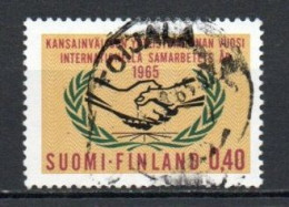 Finland, 1965, International Co-operation Year, 0.40mk, USED - Usados