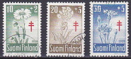 Finland, 1959, Prevention Of Tuberculosis, Set, USED - Gebruikt