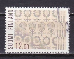 Finland, 1984, Folk Art/Damask Cloth,12.00mk, USED - Gebruikt