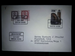 SUOMI / FINLANDE, Enveloppe Distribuée En Allemagne Avec Une Variété De Timbres-poste Et Un Cachet Spécial. Année 1987. - Gebraucht