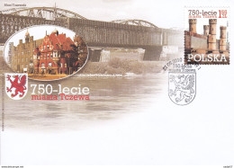 Polen Poland Polska FDC 27.05.2010 750th Anniversary Of The City Of Tczew, Bridge - Bridges