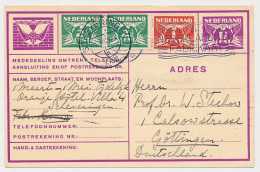 Verhuiskaart G.10 Bijfrankering S Gravenhage - Scheveningen  - Duitsland 1931 - Covers & Documents