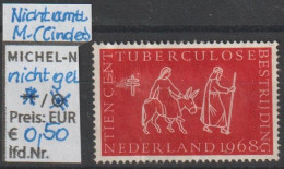 1968 - NIEDERLANDE - Pers.BM ? Cinderella "Tuberculose" 10 C Dkl'rot  - *  Ungebraucht - S.Scan (pm Tuberculose * Nl) - Fantasy Labels