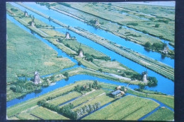 ►  Nederland Pays-Bas  - Moulins Vue Du Ciel - Panorama Molens Kinderdijk - Moulins à Vent