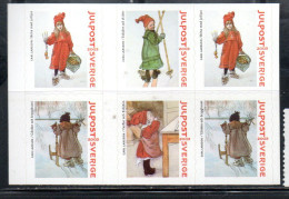 SWEDEN SVERIGE SVEZIA SUEDE 2003 CHRISTMAS NATALE NOEL WEIHNACHTEN NAVIDAD BLOCK FROM BOOKLET MNH - Nuovi