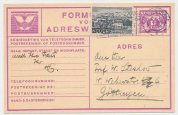 Verhuiskaart G.11 Bijfrankering S Gravenhage - Duitsland 1934 - Covers & Documents