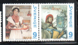 SWEDEN SVERIGE SVEZIA SUEDE 2003 CHRISTMAS NATALE NOEL WEIHNACHTEN NAVIDAD PAIR MNH - Unused Stamps