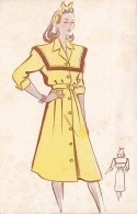 N°24862 - Mode - Jeune Femme Portant Une Robe Jaune - Moda