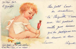 N°24895 - Fantaisie - Raphael Tuck - Bébé Jouant Avec Un Petit Soldat - Babies