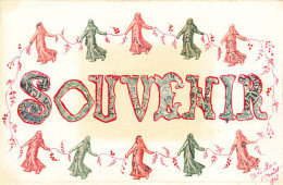 N°24900 - Représentation De Timbres - Cut Stamps - Mariannes Faisant Une Ronde Autour Du Mot Souvenir - Postzegels (afbeeldingen)
