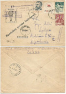 Hot Air Ballooning Poland Express Limited Ed. CV Katowice 10may1959 To Ljubljiana Jugoslavija - Cartas & Documentos