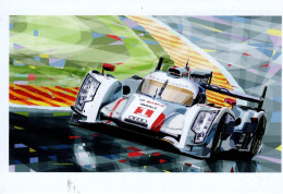 Audi R18 E-Tron Quattro    -   Aquarelle Par Artist Yuriy Shevchuk  -  Carte Postale - Le Mans