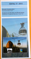 Brochure Brazil Edital 2012 17 Cable Car Pao De Açúcar Without Stamp - Covers & Documents