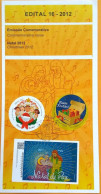 Brochure Brazil Edital 2012 16 Christmas Religion Without Stamp - Cartas & Documentos