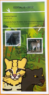 Brochure Brazil Edital 2012 08 Brazilian Fauna Animals Without Stamp - Lettres & Documents