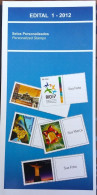 Brochure Brazil Edital 2012 01 Personalized Stamp Without Stamp - Lettres & Documents