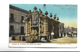 CPA MEXICO, FUENT EN LA PLAZA DEL SALTO DEL AGUA En 1920! - Mexico