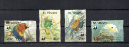 St Vincent 1989 Set WWF/Birds/Parrots Stamps (Michel Block 1222/25) Nice MNH - St.Vincent (1979-...)