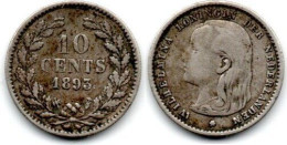 MA 32484 / Pays Bas - Netherlands - Niederlande 10 Cents 1893 TB+ - 10 Cent