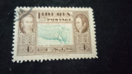 LİBERYA--1952   4  C      DAMGALI - Liberia