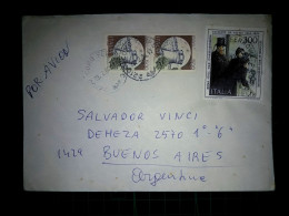 ITALIE, Enveloppe Envoyée Par Avion à Buenos Aires, Argentine Avec Divers Timbres Postaux.. Année 1984. - 1981-90: Usati