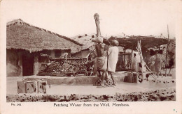 Kenya - MOMBASA - Fetching Water From The Well - REAL PHOTO - Publ. C.D. Patel & Sons 141 - Kenya