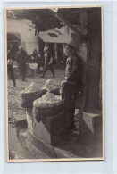 Albania - TIRANA - The Bazaar - Cheese Seller - REAL PHOTO (circa 1932) - Publ. Agence Trampus  - Albanië