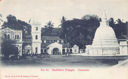 Sri Lanka - COLOMBO - Buddhist Temple - Publ. S.D.H.M. Sadoon 81 - Sri Lanka (Ceilán)