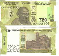 7India    20 Rupees 2022  Letter A  UNC - India