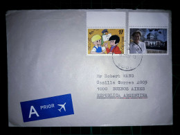 BELGIQUE, Enveloppe Envoyée Par Avion à Buenos Aires, République Argentine Avec Divers Timbres-poste. - Used