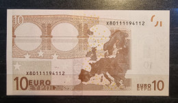 1 X 10€ Euro Draghi E007I4 X80111194112 - UNC - 10 Euro