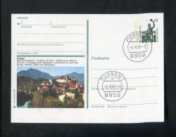 "BUNDESREPUBLIK DEUTSCHLAND" 1989, Bildpostkarte Mit Bildgleichem Stempel Ex "FUESSEN" (R1122) - Geïllustreerde Postkaarten - Gebruikt