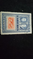 LİBERYA--1952   5  C      DAMGALI - Liberia