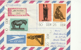 Germany DDR Cover Einschreiben Registered - 1976 1983 - Working-Class Brigade Small Sculptures - Lettres & Documents