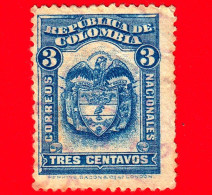 COLOMBIA - Usato - 1923 - Scudo Nazionale Di Colombia - 3 - Colombia