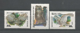 Russia 1990 Owls Y.T. 5725/5727 ** - Unused Stamps