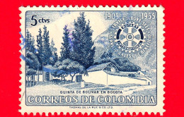 COLOMBIA - Usato - 1955 - 50 Anni Di Rotary International - Bogotà - 5 - Colombia