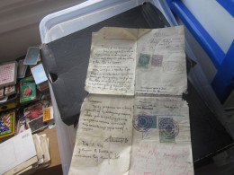 Uverenje O Svojini I Zdravlju Stoke Tax Stamps Banovinska Taksa Zetske Banovine 1 3 5 Kosovska Mitrovica 1938 - Lettres & Documents