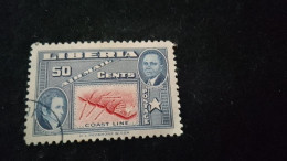 LİBERYA--1952   50  C      DAMGALI - Liberia