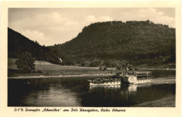 DSU Dampfer Schmilka Am Fels Königstein - Koenigstein (Saechs. Schw.)