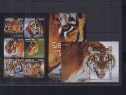 St Vincent (Mayreau) - 2014 - Siberian Tigers - Yv ??? + Bf ?? - Felinos