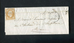 "FRANKREICH" 1855, Mi. 12Ic EF Auf Brief Nach Marne (R1129) - 1853-1860 Napoléon III