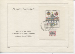 Tschechoslowakei Block 29 Ersttagsblatt 50 Jahre Tschechoslowakische Briefmarke Uz '1' - Storia Postale