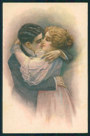 Artist Signed San Marco Kiss Romantic Couple Serie 2023 Cartolina XP9873 - Autres & Non Classés