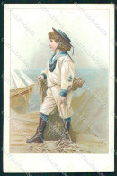 Artist Signed Sailor Boy Children Cartolina XP9554 - Autres & Non Classés