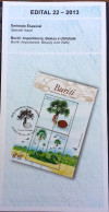 Brochure Brazil Edital 2013 22 Flora Buriti Without Stamp - Briefe U. Dokumente