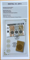 Brochure Brazil Edital 2013 13 Olho De Boi Postal Services Without Stamp - Brieven En Documenten