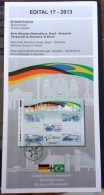 Brochure Brazil Edital 2013 17 Diplomatic Relations Germany Car Flag Without Stamp - Cartas & Documentos
