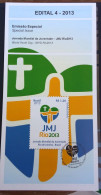 Brochure Brazil Edital 2013 04 World Youth Day WYD Religion Without Stamp - Cartas & Documentos